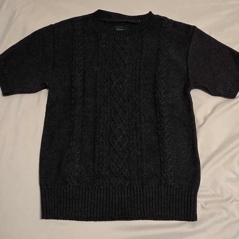 Stevenson Overall Co. Black Short Sleeve Sweater